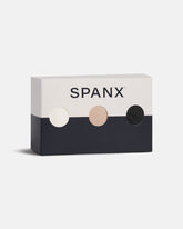 SPANXsmooth™ Fit-To-You Supima® Cotton Bikini 3-Pack | Powder/Toasted Oatmeal/Very Black